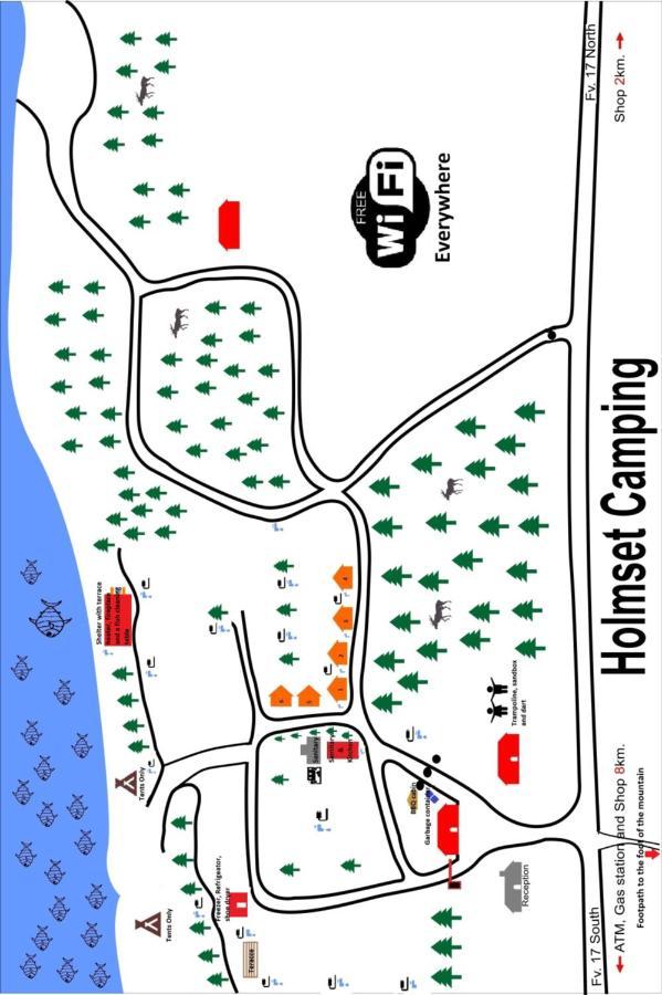 Holmset Camping And Fishing Namdalseid Екстериор снимка